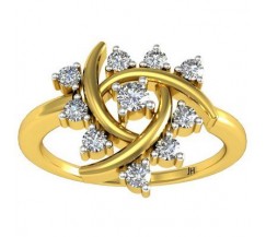 Natural Diamond Ring 0.28 CT / 3.10 gm Gold