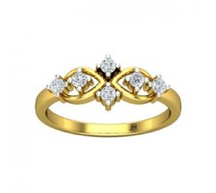 Natural Diamond Ring 0.24 CT / 2.75 gm Gold
