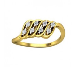 Natural Diamond Ring 0.16 CT / 2.77 gm Gold