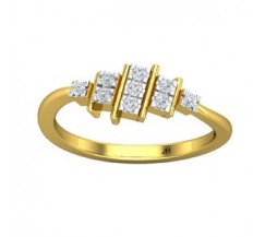 Natural Diamond Ring 0.18 CT / 2.26 gm Gold