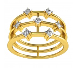 Natural Diamond Ring 0.21 CT / 2.53 gm Gold
