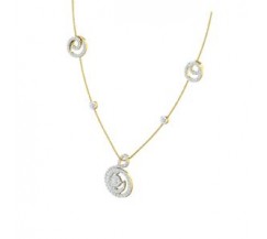 Diamond Necklace 1.17 CT / 5.60 gm Gold