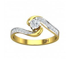 Natural Diamond Ring 0.41 CT / 2.18 gm Gold