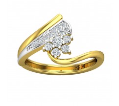 Natural Diamond Ring 0.24 CT / 2.80 gm Gold