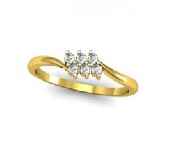 Natural Diamond Designer Ring 0.12 CT / 1.80 gm Gold