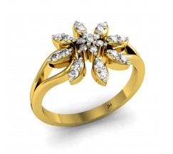 Natural Diamond Ring 0.21 CT / 3.05 gm Gold