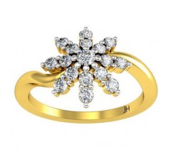 Natural Diamond Ring 0.41 CT / 2.85 gm Gold