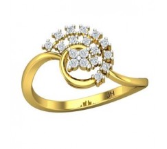 Natural Diamond Ring 0.20 CT / 2.45 gm Gold