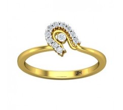 Natural Diamond Ring 0.17 CT / 2.27 gm Gold