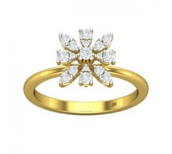Natural Diamond Ring 0.33 CT / 2.90 gm Gold