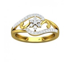Natural Diamond Ring 0.35 CT / 2.95 gm Gold