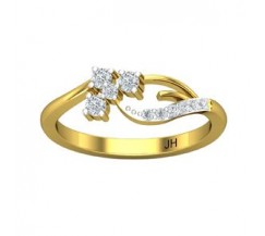 Natural Diamond Ring 0.20 CT / 2.37 gm Gold