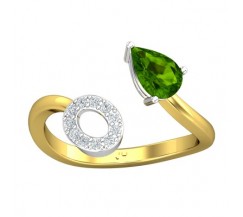 Natural Diamond & Gemstone Ring 1.36 CT / 2.59 gm Gold