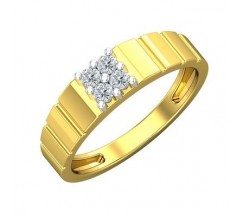 Natural Diamond Ring for Men 0.24 CT / 4.15 gm Gold