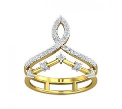 Natural Diamond Ring 0.34 CT / 3.91 gm Gold