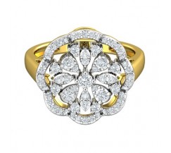 Natural Diamond Ring 0.63 CT / 5.18 gm Gold