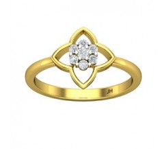 Natural Diamond Ring 0.15 CT / 2.45 gm Gold