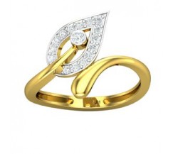 Natural Diamond Ring 0.23 CT / 1.80 gm Gold