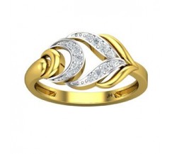 Natural Diamond Ring 0.15 CT / 2.55 gm Gold
