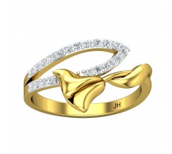 Natural Diamond Ring 0.21 CT / 2.45 gm Gold