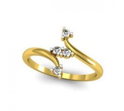 Natural Diamond Designer Ring 0.11 CT / 1.78 gm Gold