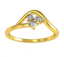 Natural Diamond Ring 0.07 CT / 1.90 gm Gold