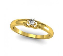 Natural Diamond Ring 0.07 CT / 2.50 gm Gold