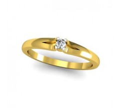 Natural Diamond Ring 0.06 CT / 2.24 gm Gold