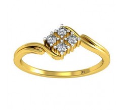 Natural Diamond Ring 0.10 CT / 2.09 gm Gold