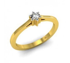 Natural Diamond Designer Ring 0.07 CT / 2.33 gm Gold