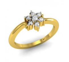 Natural Diamond Ring 0.20 CT / 2.10 gm Gold
