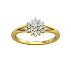 Natural Diamond Ring 0.21 CT / 2.25 gm Gold