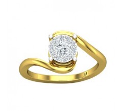 Natural Diamond Ring 0.36 CT / 2.65 gm Gold