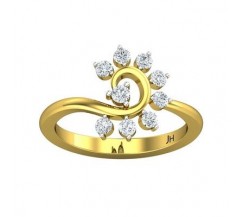 Natural Diamond Ring 0.42 CT / 2.86 gm Gold