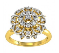 Natural Diamond Ring 0.318 CT / 3.70 gm Gold