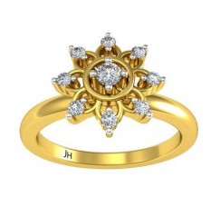 Natural Diamond Ring 0.146 CT / 3.10 gm Gold