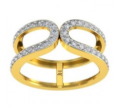 Natural Diamond Ring 0.42 CT / 3.45 gm Gold