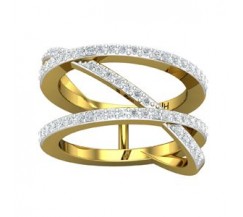 Natural Diamond Ring 0.63 CT / 7.55 gm Gold