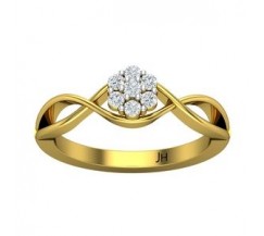 Natural Diamond Ring 0.175 CT / 3.50 gm Gold