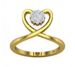 Natural Diamond Ring 0.24 CT / 3.70 gm Gold