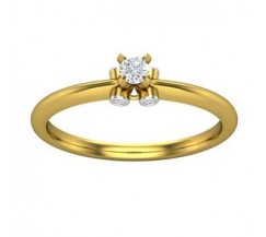 Natural Diamond Ring 0.12 CT / 2.90 gm Gold