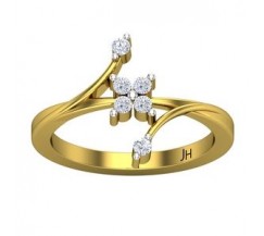 Natural Diamond Ring 0.18 CT / 3.50 gm Gold