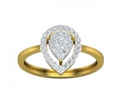 Natural Diamond Ring 0.37 CT / 2.54gm Gold