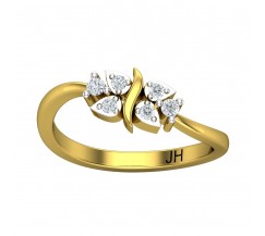 Natural Diamond Ring 0.16 CT / 2.90gm Gold