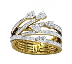 Natural Diamond Ring 0.75 CT / 5.68 gm Gold