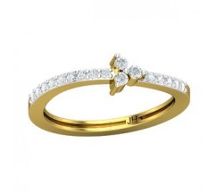 Natural Diamond Ring 0.24 CT / 2.30 gm Gold