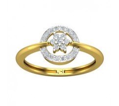 Natural Diamond Ring 0.26 CT / 2.49 gm Gold