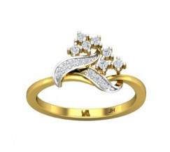 Natural Diamond Ring 0.21 CT / 2.64 gm Gold