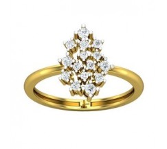 Natural Diamond Ring 0.30 CT / 2.50 gm Gold