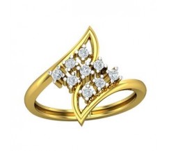 Natural Diamond Ring 0.24 CT / 2.85 gm Gold